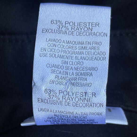 Dotti Blouse Womens Plus Size 1X Black Beaded Deep V 3/4 Sleeve Aztec Boho Tunic - Picture 6 of 10